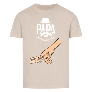 Bester Papa oder Beste Mama der Welt mit Kindernamen Unisex T-Shirt