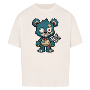 Zombie Teddy mit QR Code Oversize T-Shirt Vancy