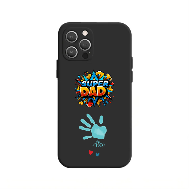 Super Dad oder Best Mom Ever Handyhülle mit Kindernamen