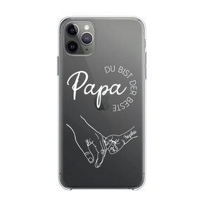 Bester Papa oder beste Mama Handyhülle Transparent