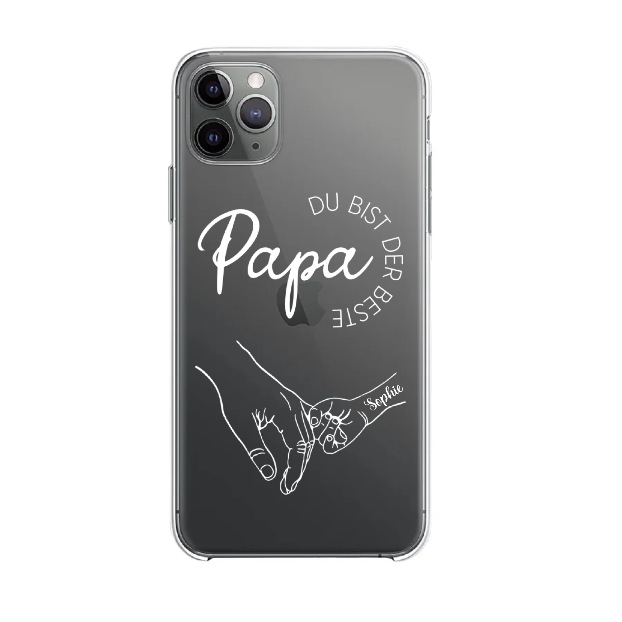 Bester Papa oder beste Mama Handyhülle Transparent