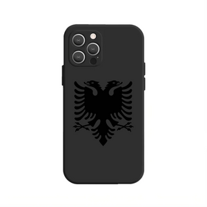 Premium Albanien Handyhülle Silikon TPU Gravur