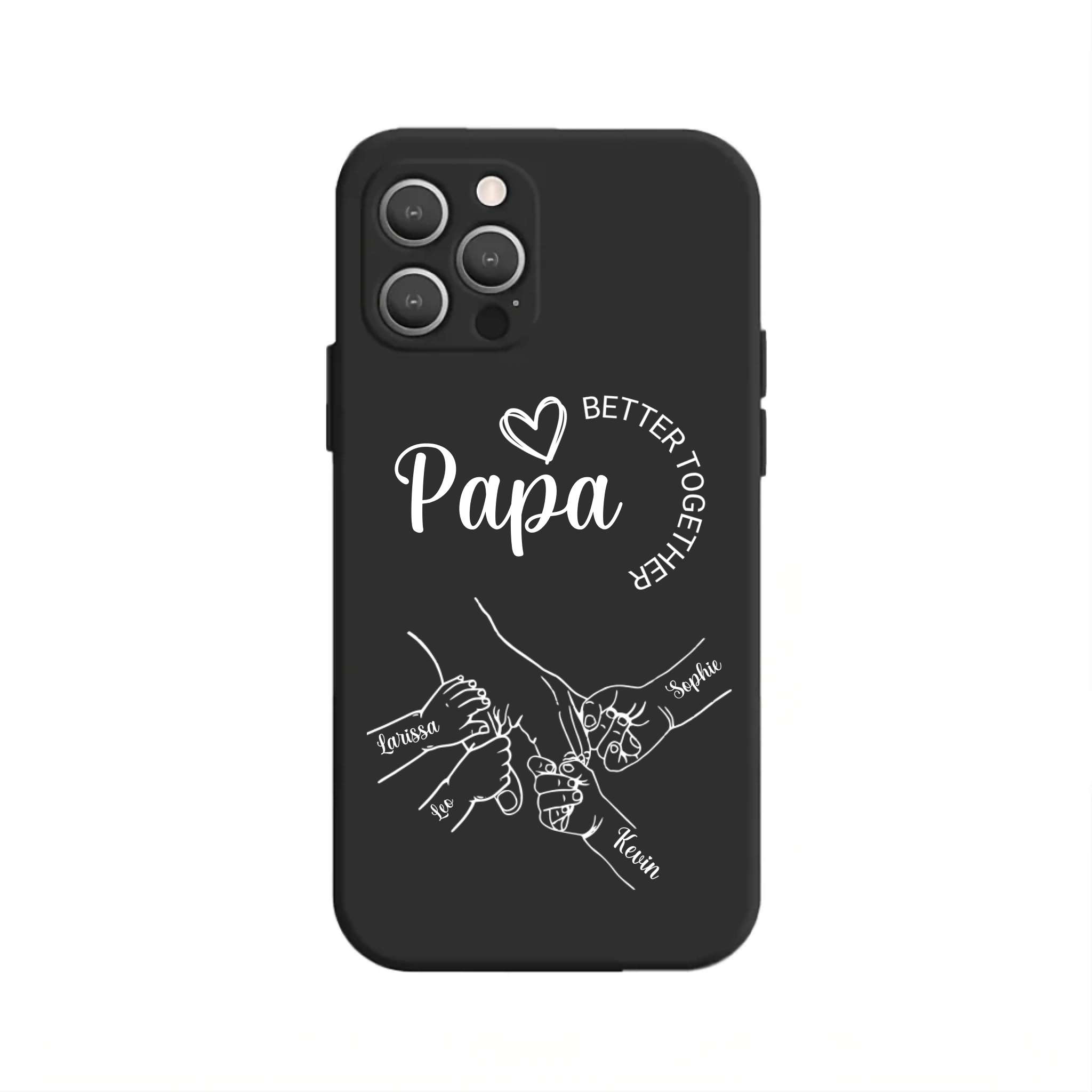 Papa du bist der Beste Handyhülle mit Kindernamen