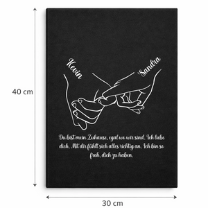 Me and you for ever Canvas für Liebende