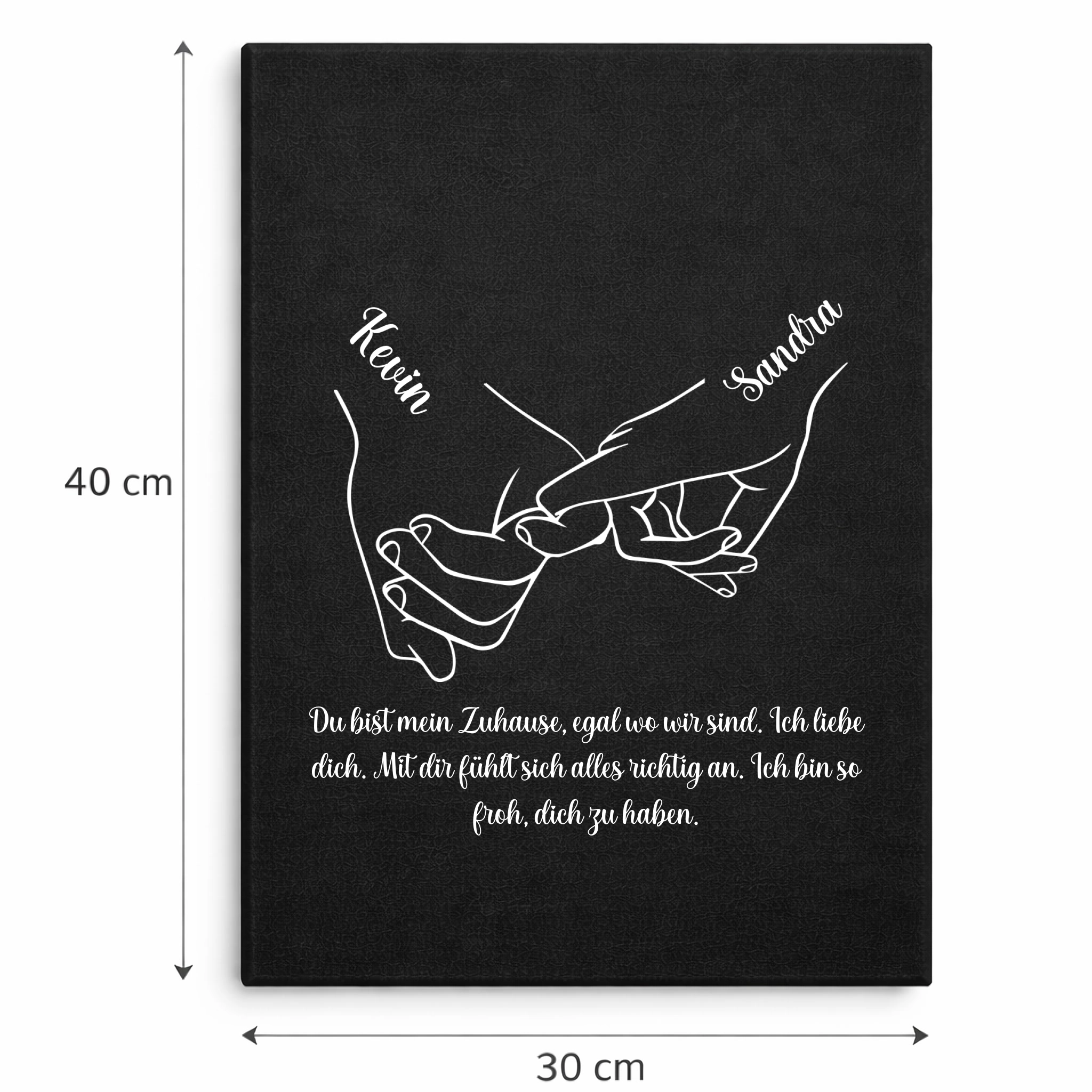 Me and you for ever Canvas für Liebende