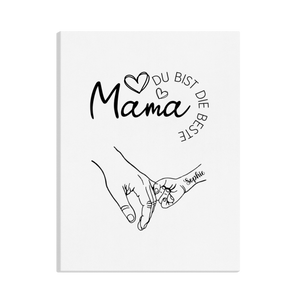 Familienleinwand 30x40cm Canvas mit Kindernamen