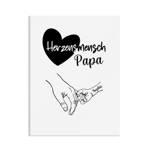 Familienleinwand 30x40cm Canvas mit Kindernamen