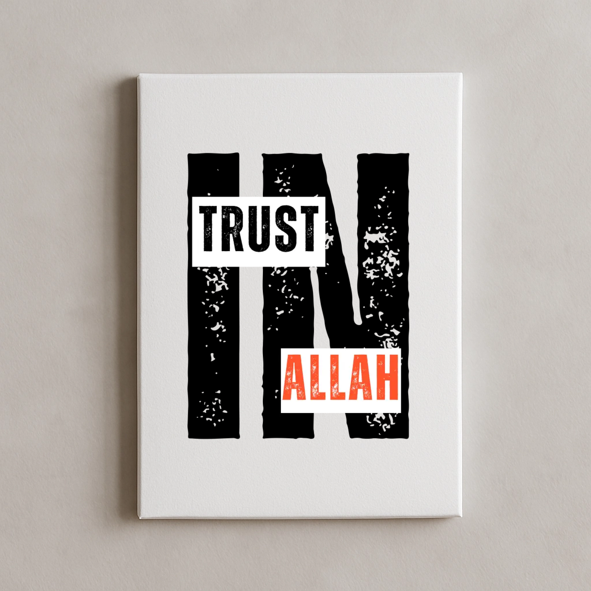 Trust in Allah (Setze dein Vertrauen in Allah) Canvas Leinwand 30x40cm
