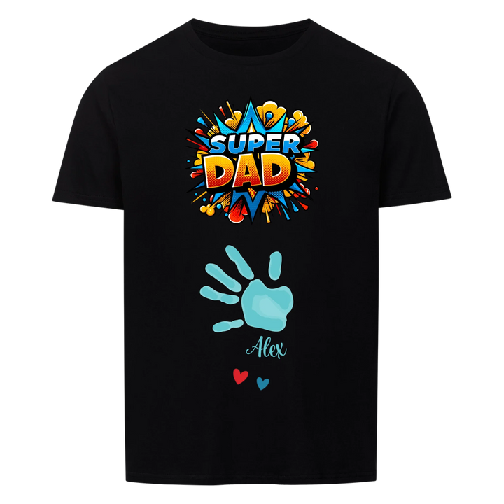 Bester Papa oder Beste Mama Premium Unisex T-Shirt mit Kindernamen