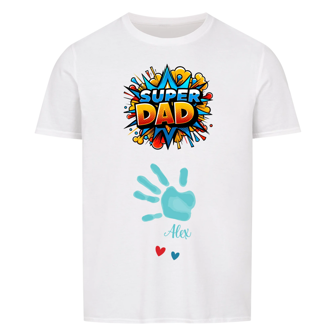 Bester Papa oder Beste Mama Premium Unisex T-Shirt mit Kindernamen