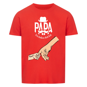 Bester Papa oder Beste Mama der Welt mit Kindernamen Unisex T-Shirt