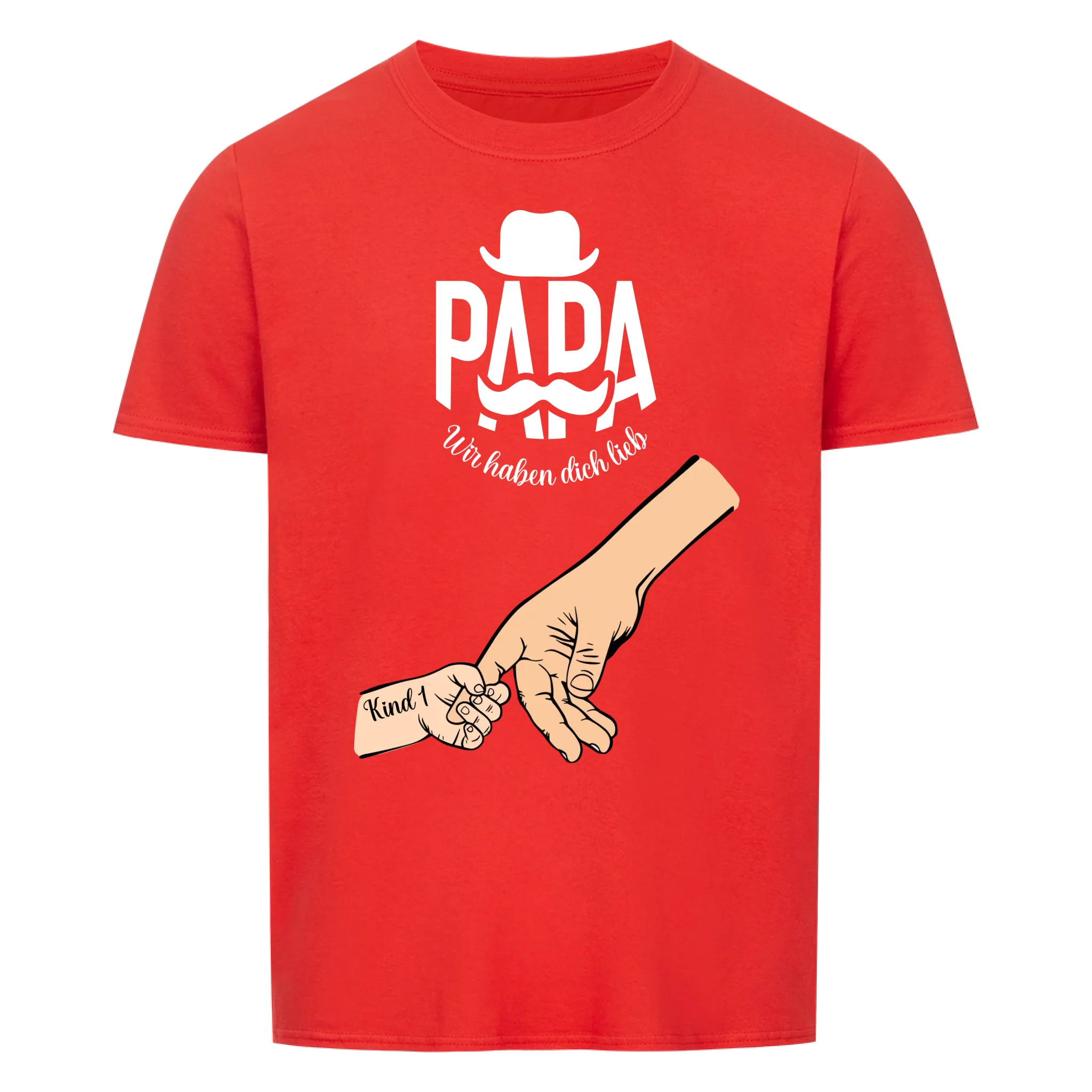 Bester Papa oder Beste Mama der Welt mit Kindernamen Unisex T-Shirt