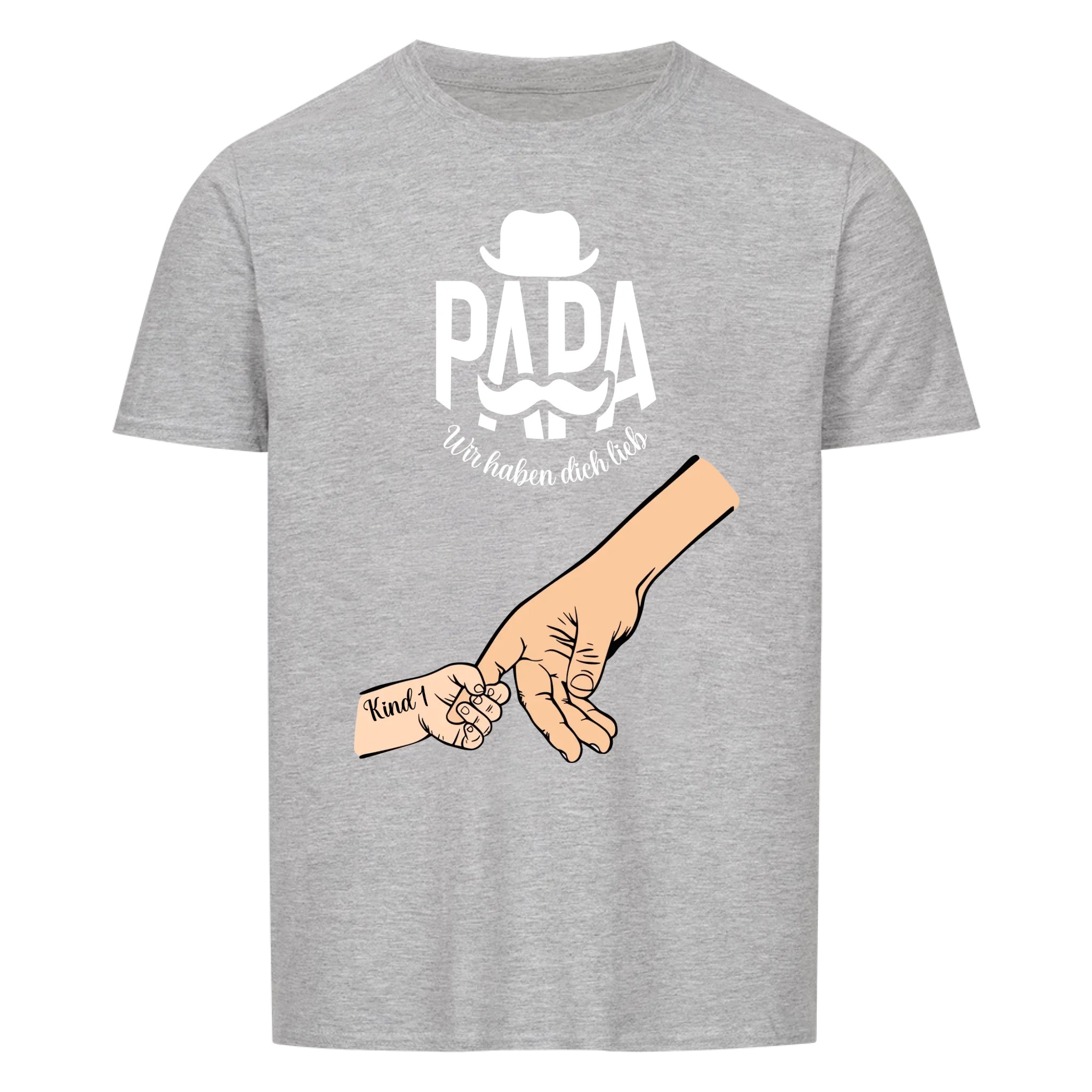 Bester Papa oder Beste Mama der Welt mit Kindernamen Unisex T-Shirt