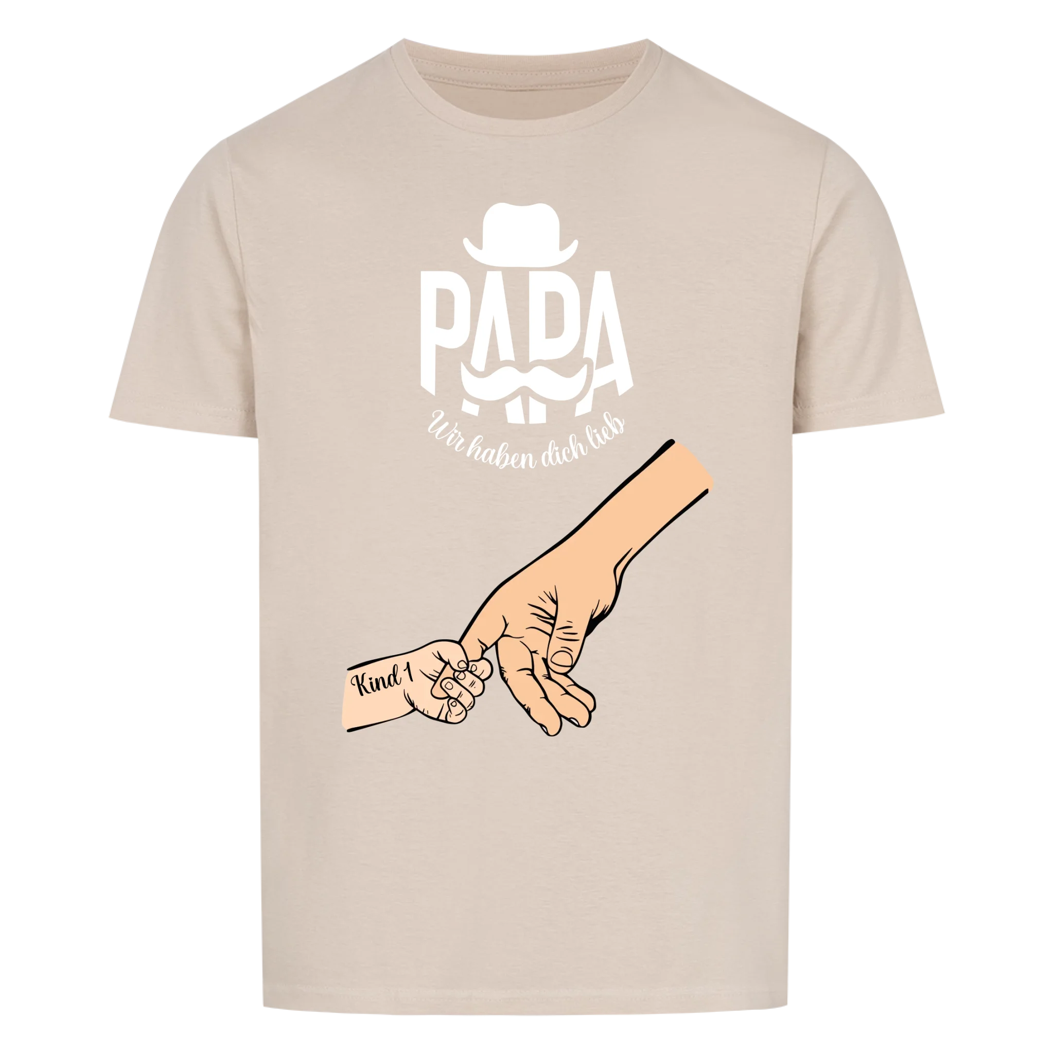 Bester Papa oder Beste Mama der Welt mit Kindernamen Unisex T-Shirt