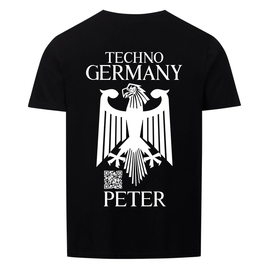 German Shield Unisex Basic T-Shirt Backprint