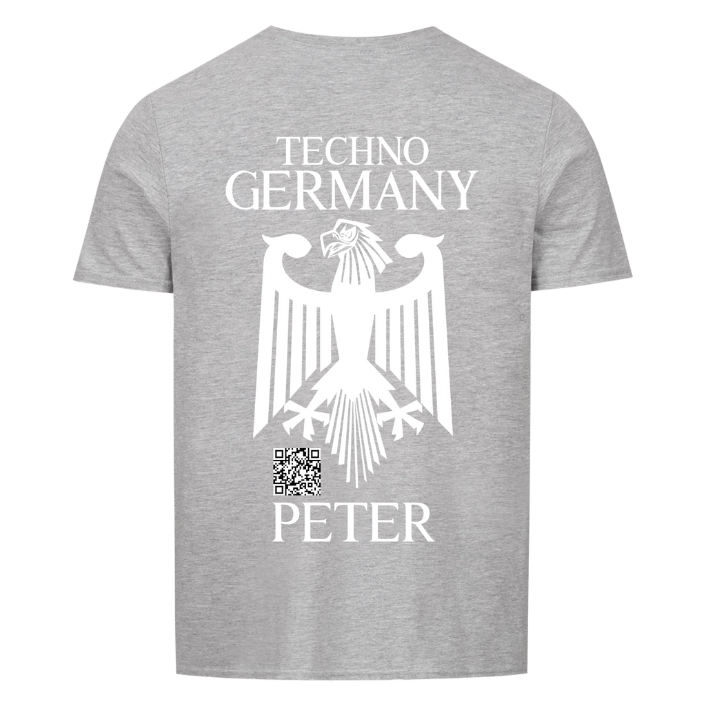 German Shield Unisex Basic T-Shirt Backprint