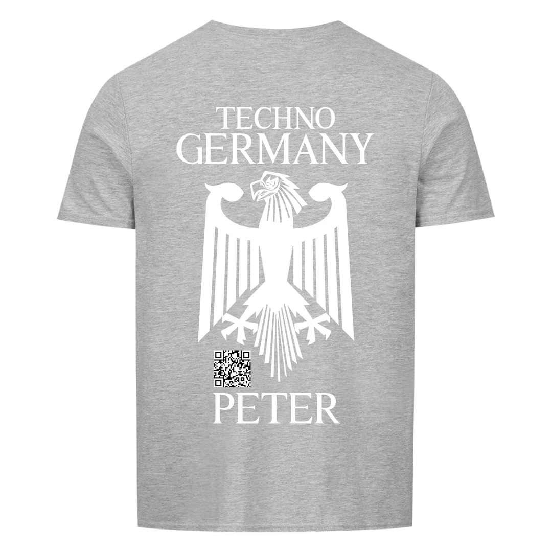 German Shield Unisex Basic T-Shirt Backprint