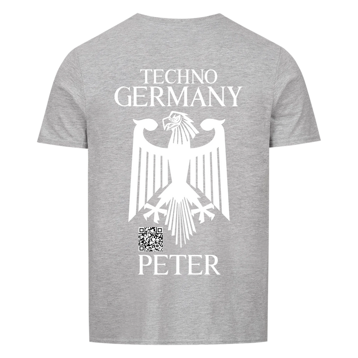 German Shield Unisex Basic T-Shirt Backprint