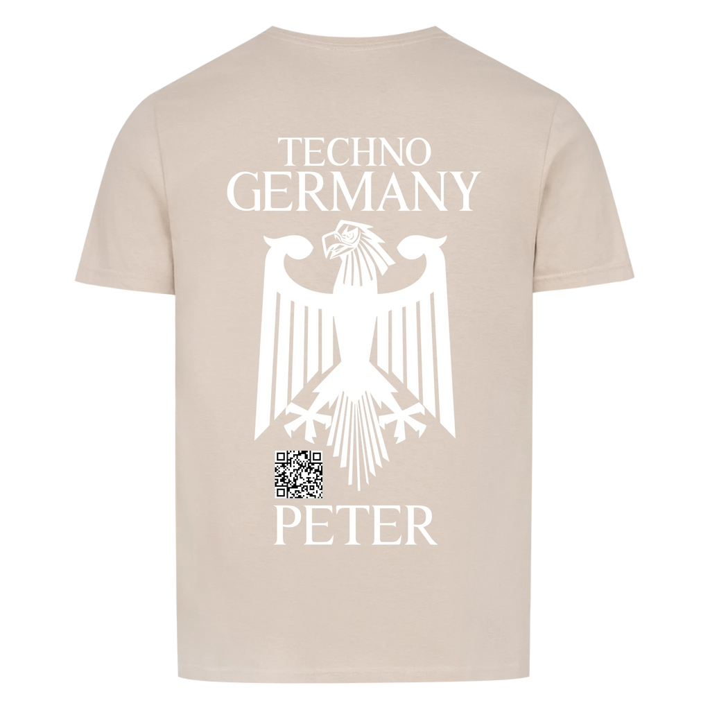 German Shield Unisex Basic T-Shirt Backprint