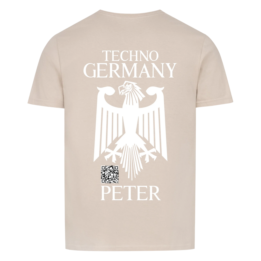 German Shield Unisex Basic T-Shirt Backprint