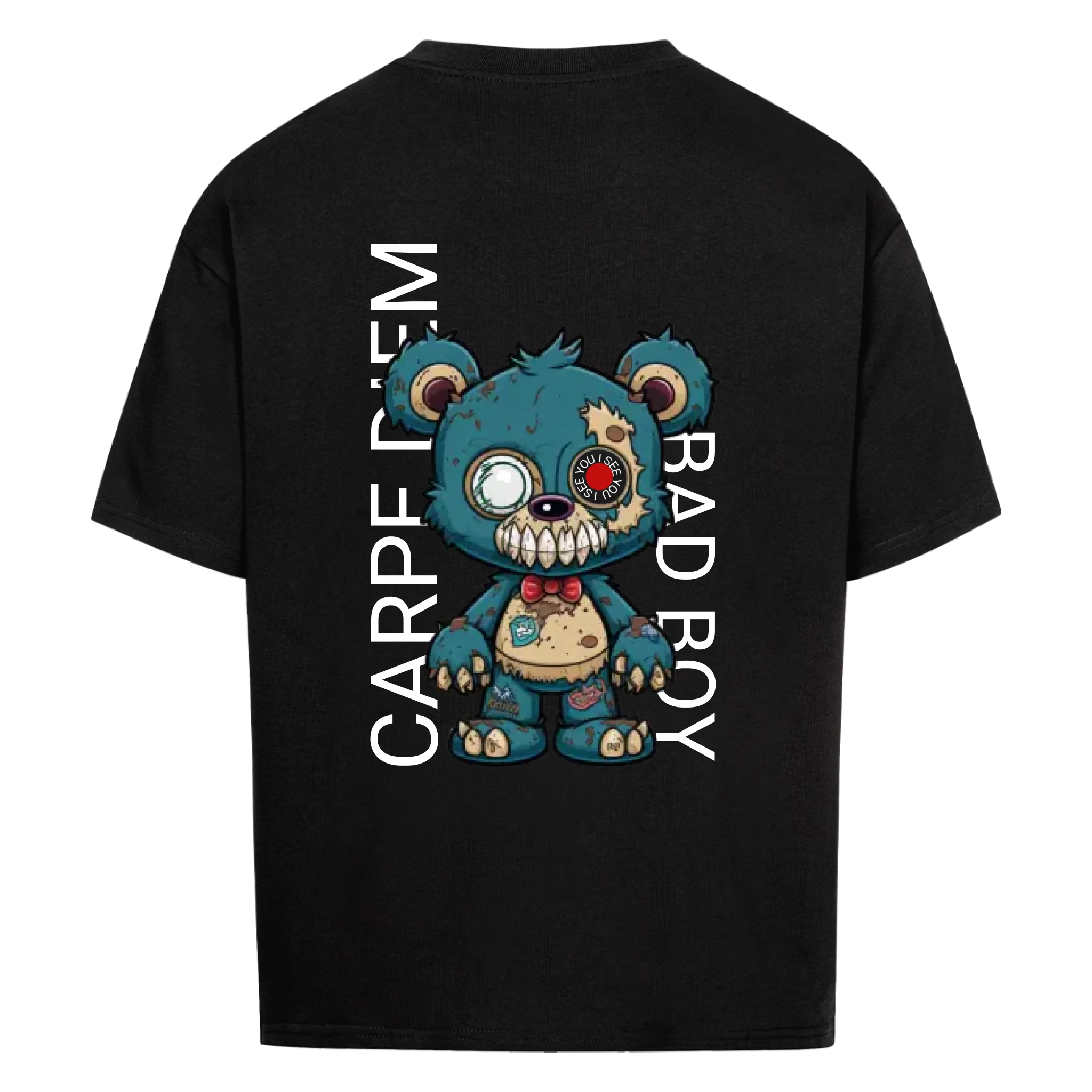 Zombie Teddy mit QR Code Oversize T-Shirt Vancy