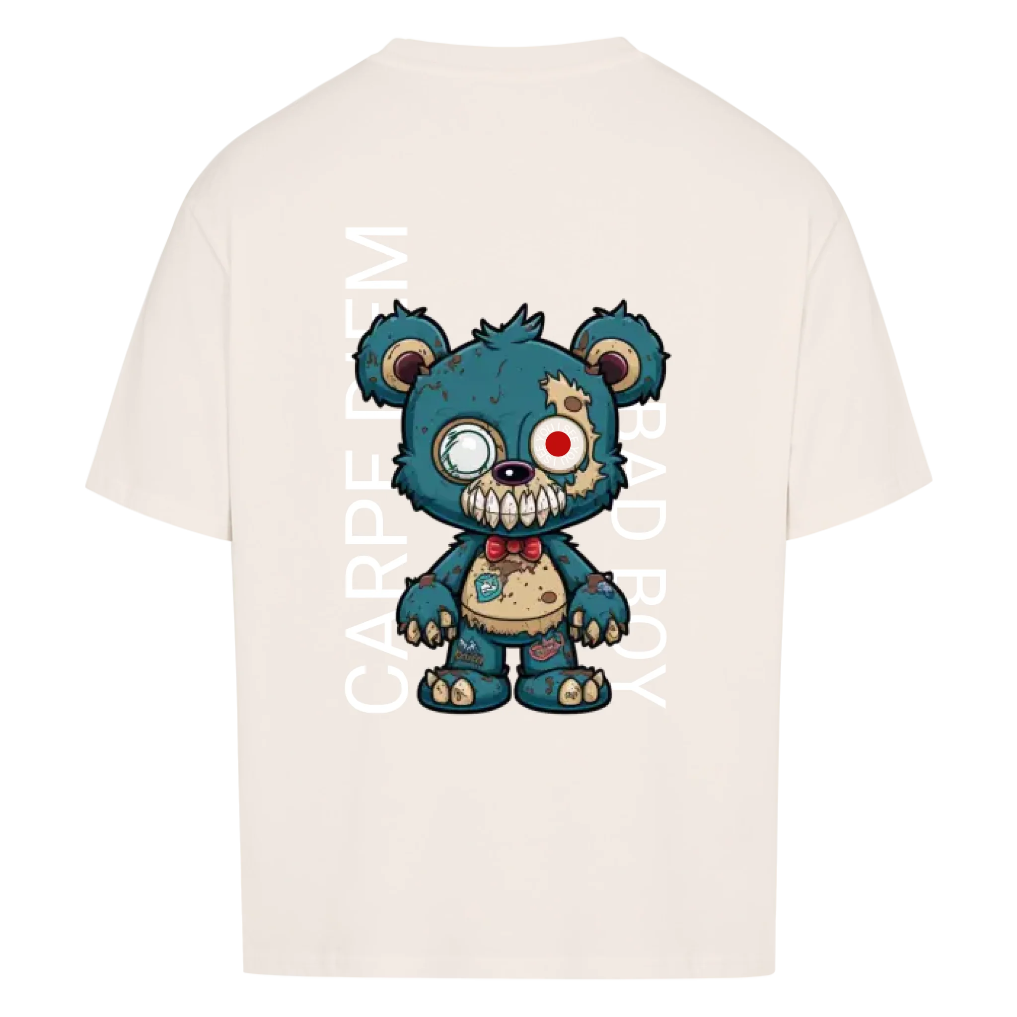 Zombie Teddy mit QR Code Oversize T-Shirt Vancy
