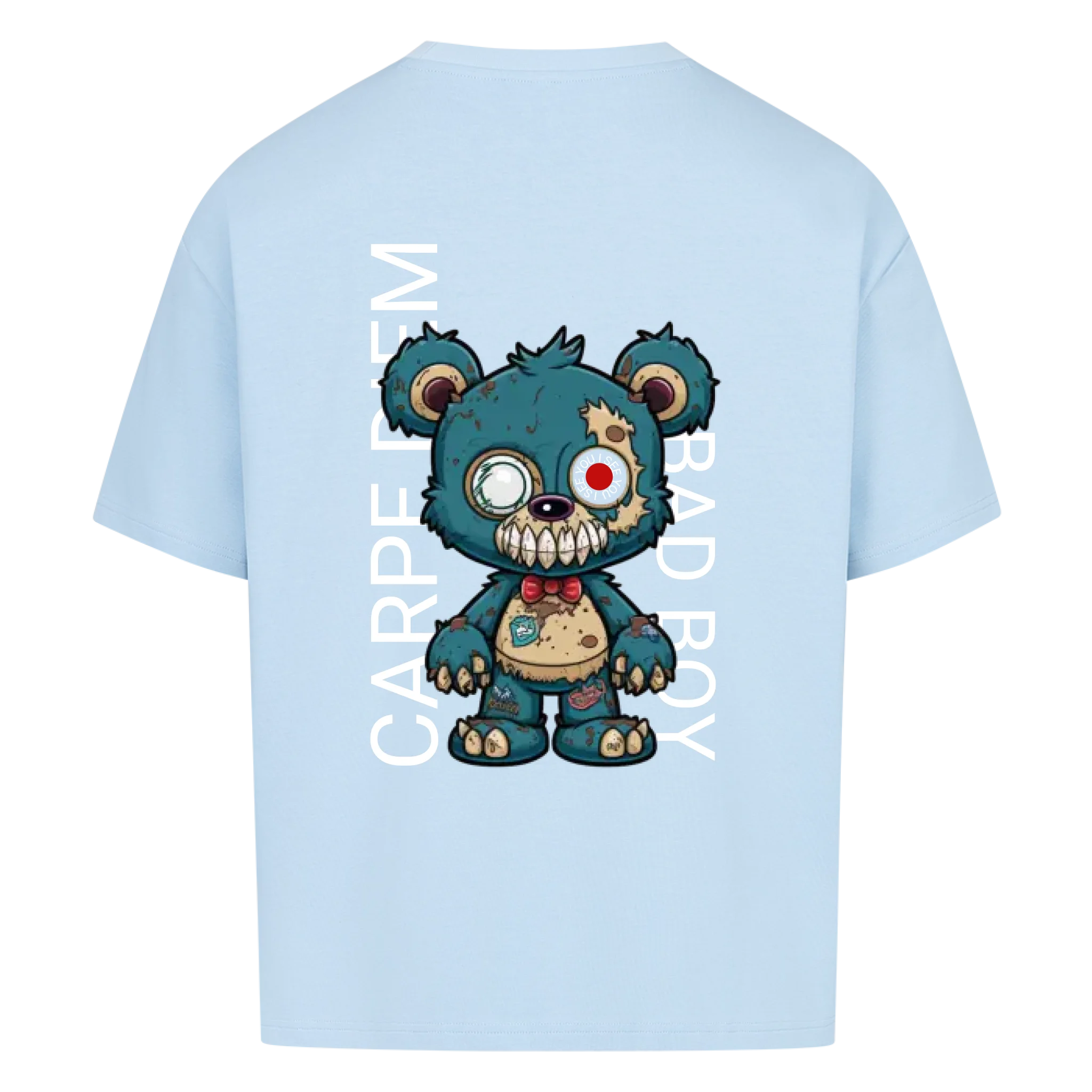 Zombie Teddy mit QR Code Oversize T-Shirt Vancy