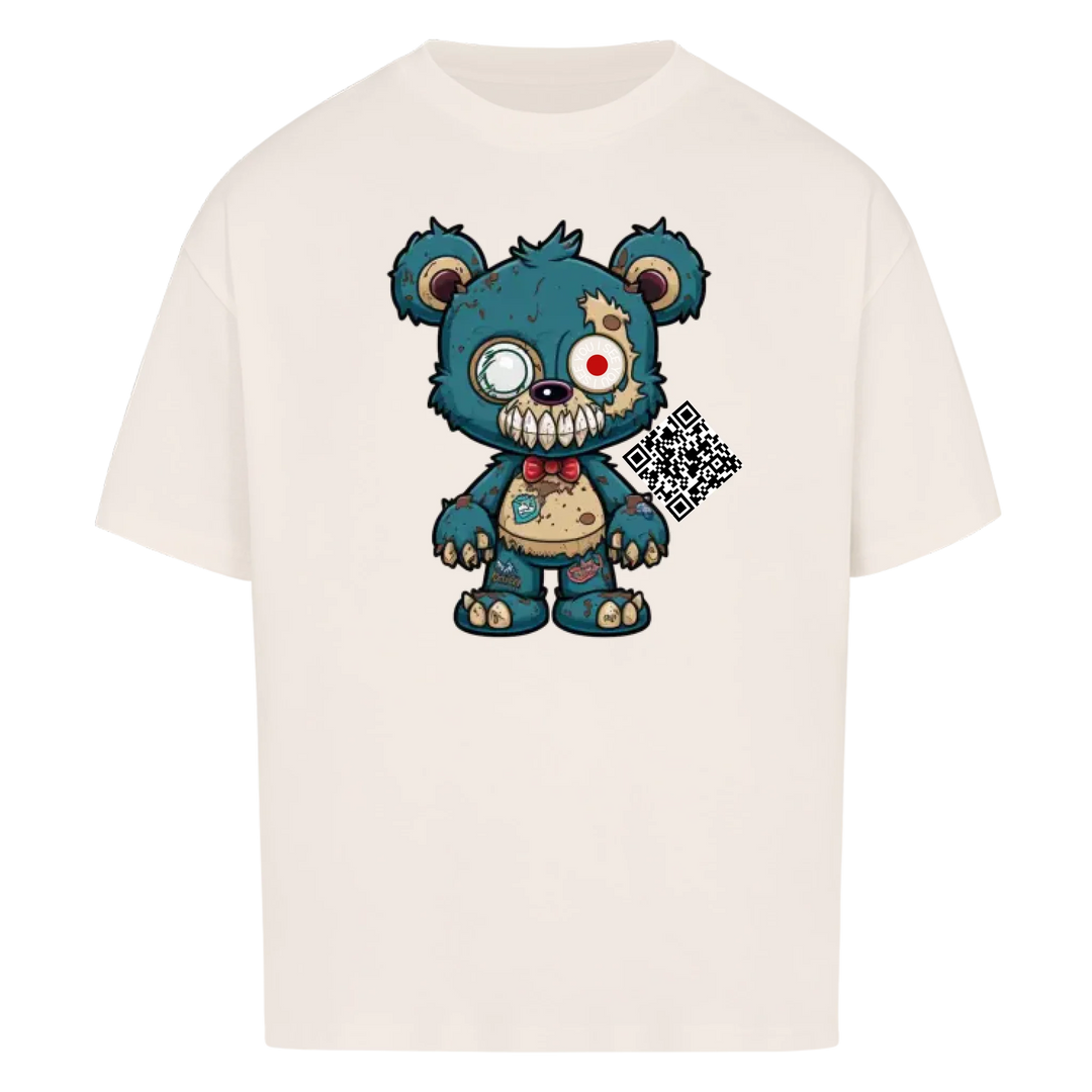 Zombie Teddy mit QR Code Oversize T-Shirt Vancy