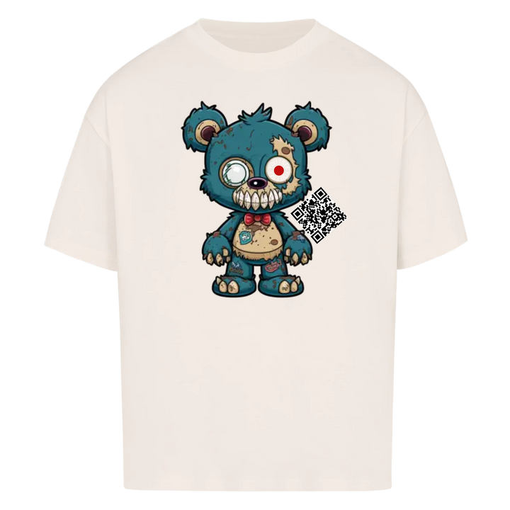 Zombie Teddy mit QR Code Oversize T-Shirt Vancy