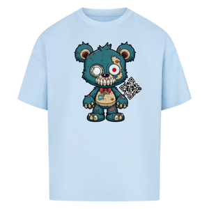 Zombie Teddy mit QR Code Oversize T-Shirt Vancy