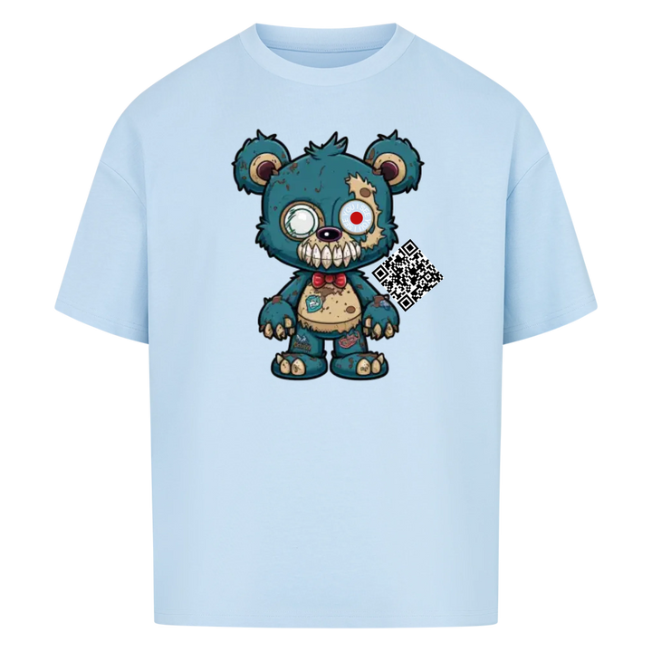 Zombie Teddy mit QR Code Oversize T-Shirt Vancy