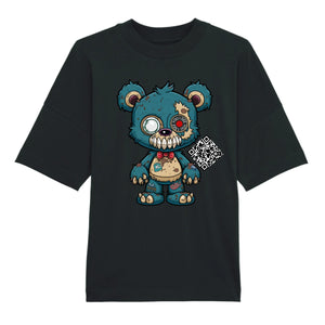 Zombie Teddy mit QR Code Premium Organic Oversize Blast