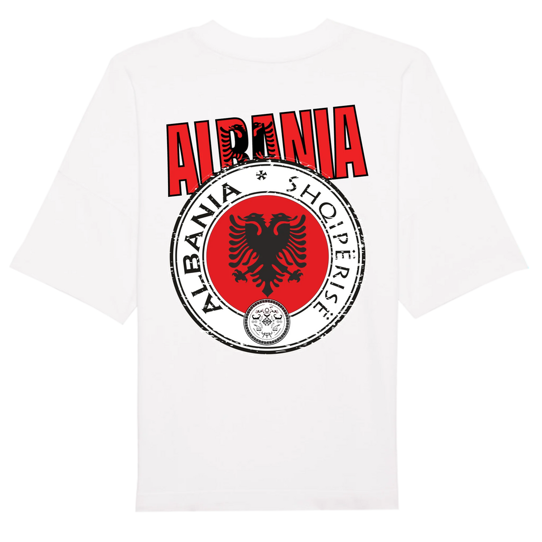 Premium Organic Unisex Oversize Blast mit Albanischem Adler