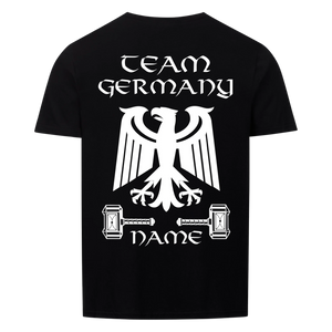 Team Deutschland Basic Unisex T-Shirt Schwarz
