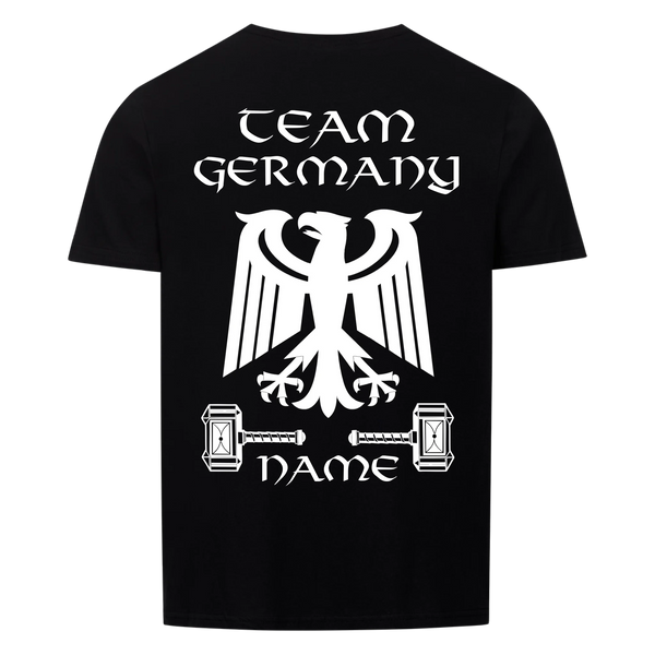 Team Deutschland Basic Unisex T-Shirt Schwarz