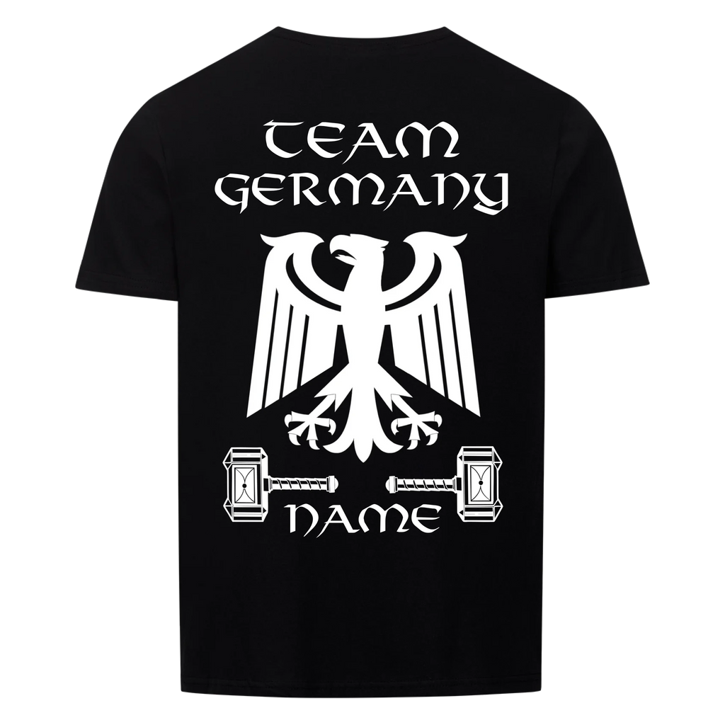 Team Deutschland Basic Unisex T-Shirt Schwarz