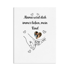 „Wo Liebe wächst“ – Personalisierte Familien-Leinwand mit Namen & Fotos