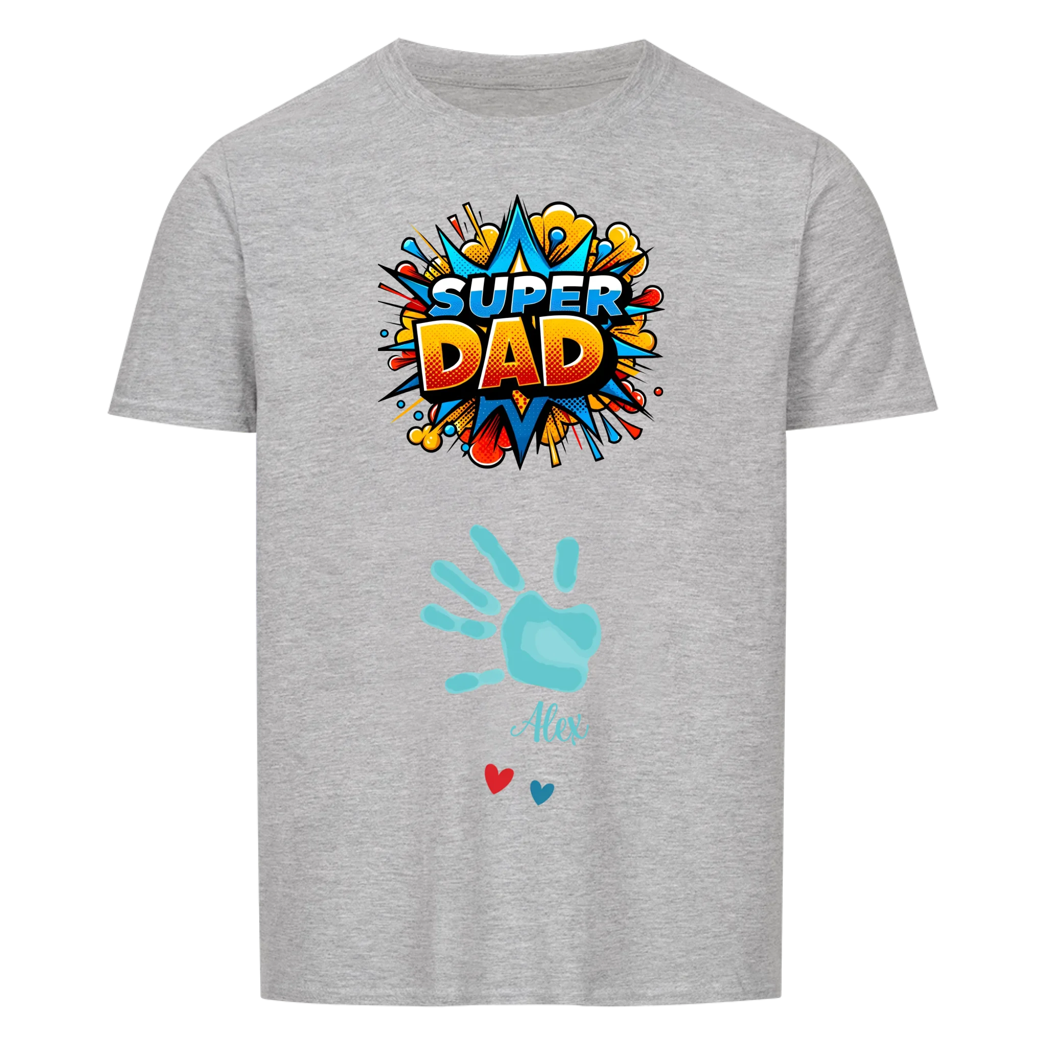 Bester Papa oder Beste Mama Premium Unisex T-Shirt mit Kindernamen