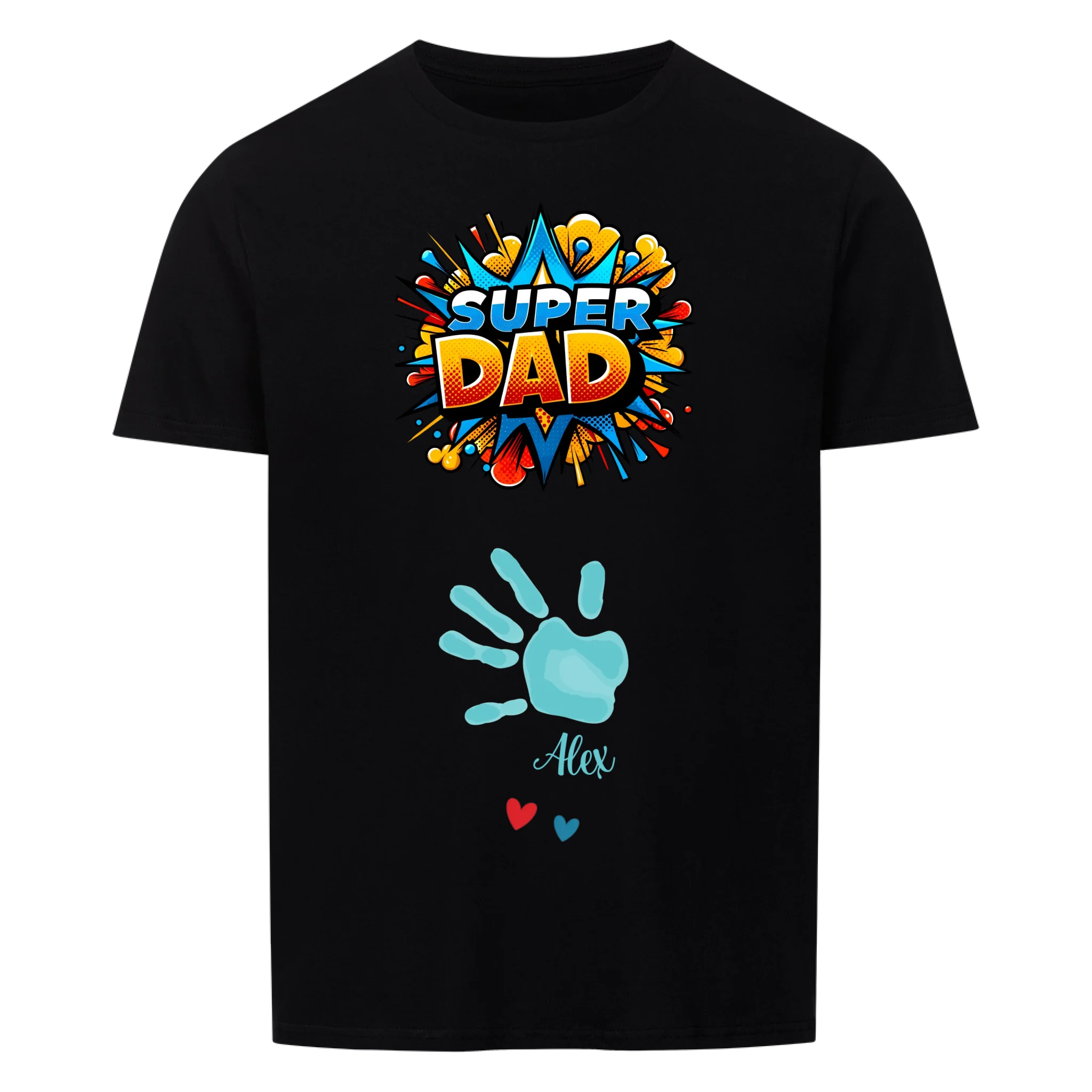 Bester Papa oder Beste Mama Premium Unisex T-Shirt mit Kindernamen
