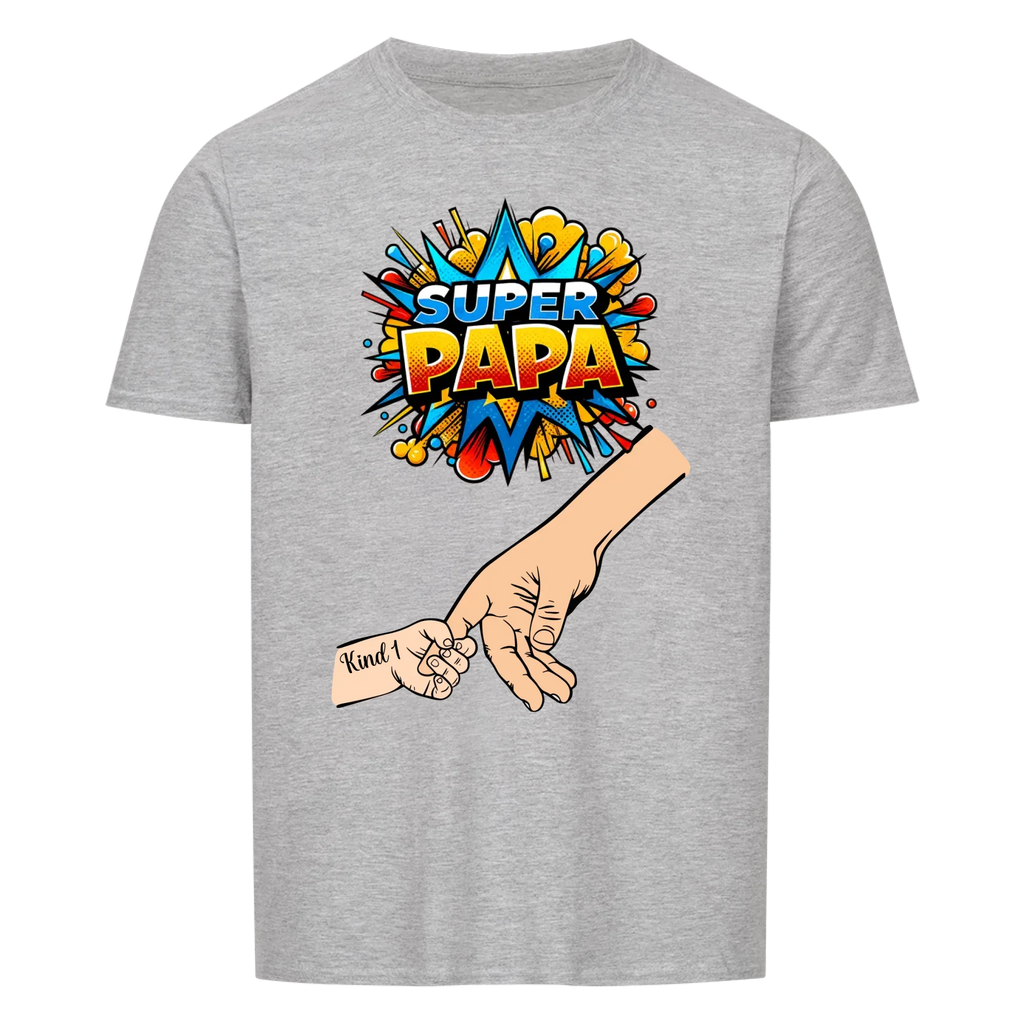 Herz Unisex Shirt für Mama oder Papa mit Kindernamen