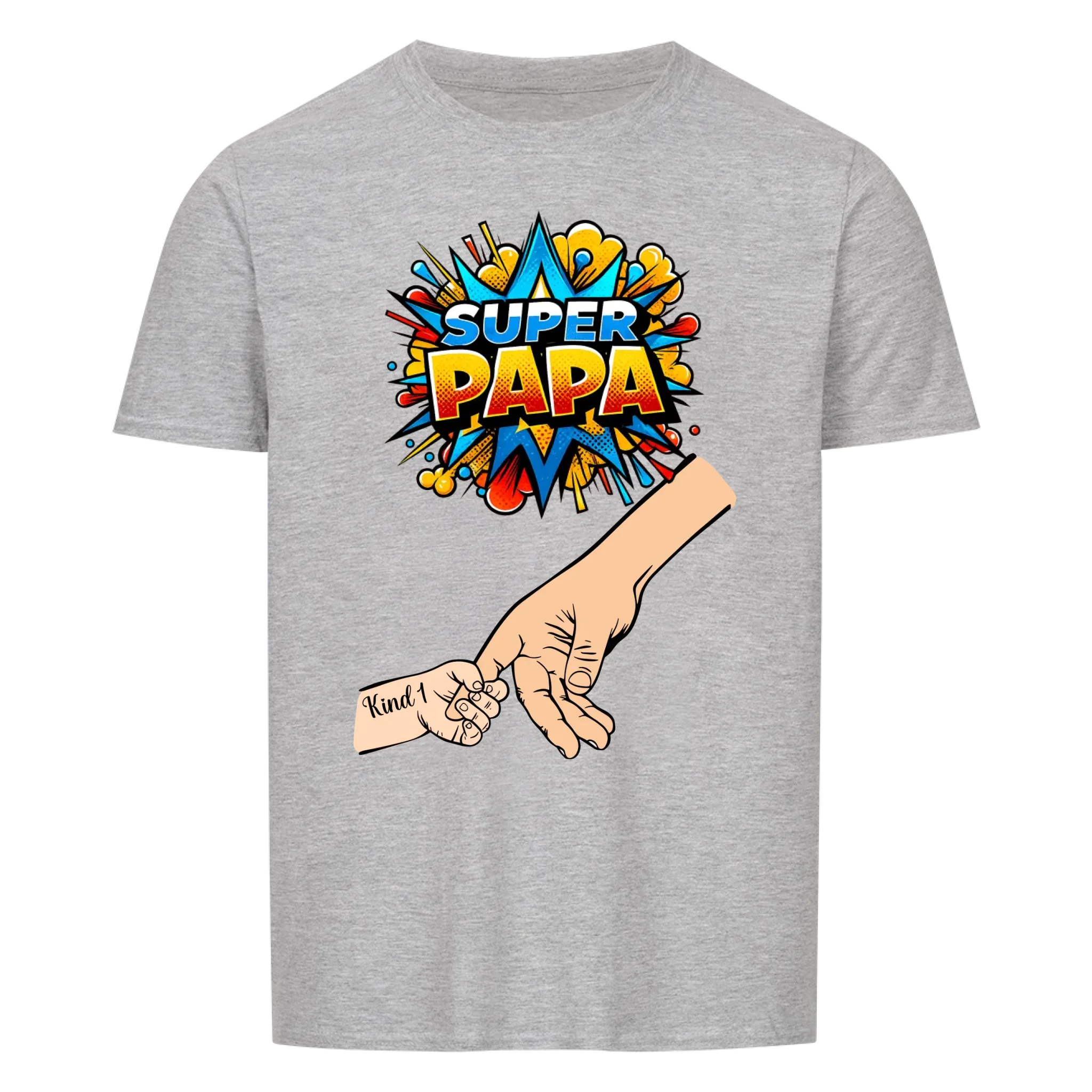 Herz Unisex Shirt für Mama oder Papa mit Kindernamen
