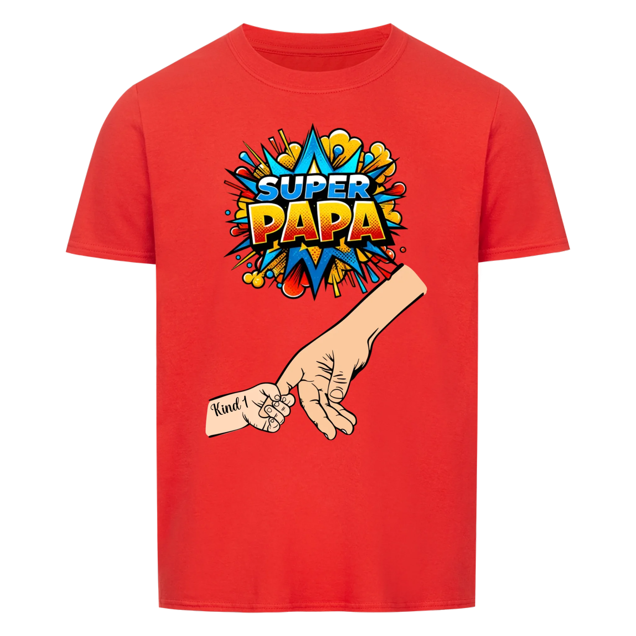 Herz Unisex Shirt für Mama oder Papa mit Kindernamen