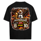 VACANCY™ Oversized Shirt – Schwarz Rot Gold