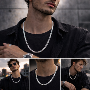 6 mm Edelstahl Königsset – Halskette & Armband