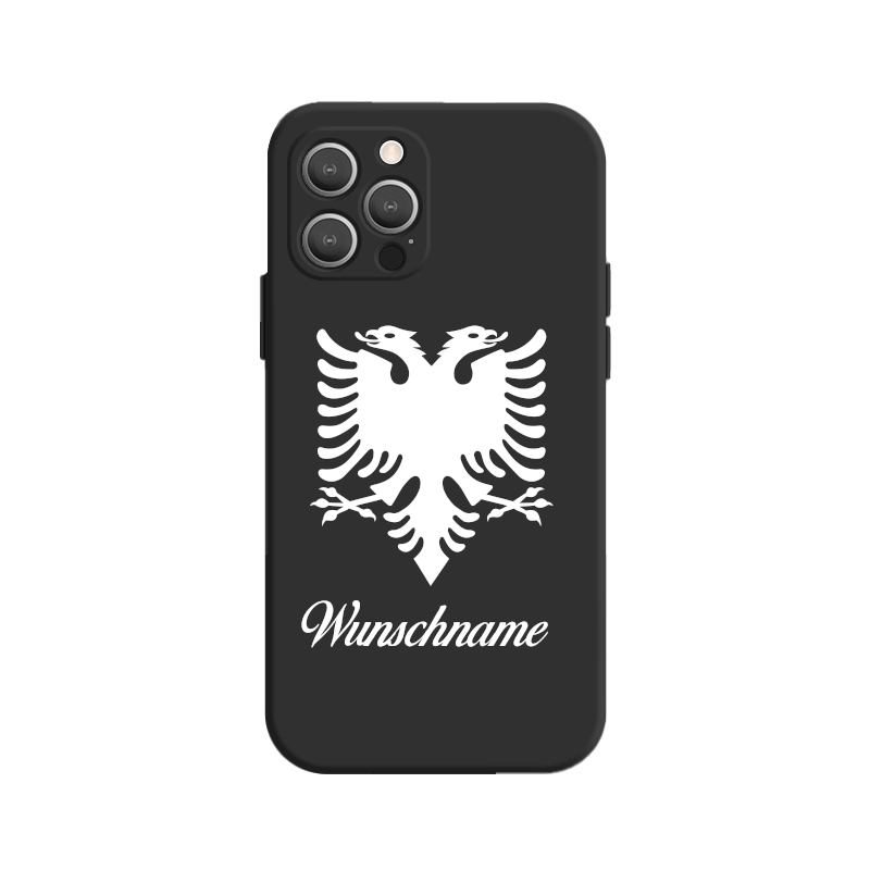 Albanischer Adler inkl. Wunschname White Print - Idlords