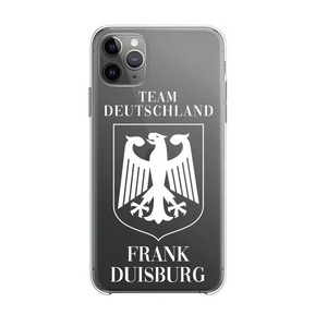 Schützende Smartphone-Hülle mit Deutschland-Flagge, rutschfestes Material, ideales Fan-Accessoire.