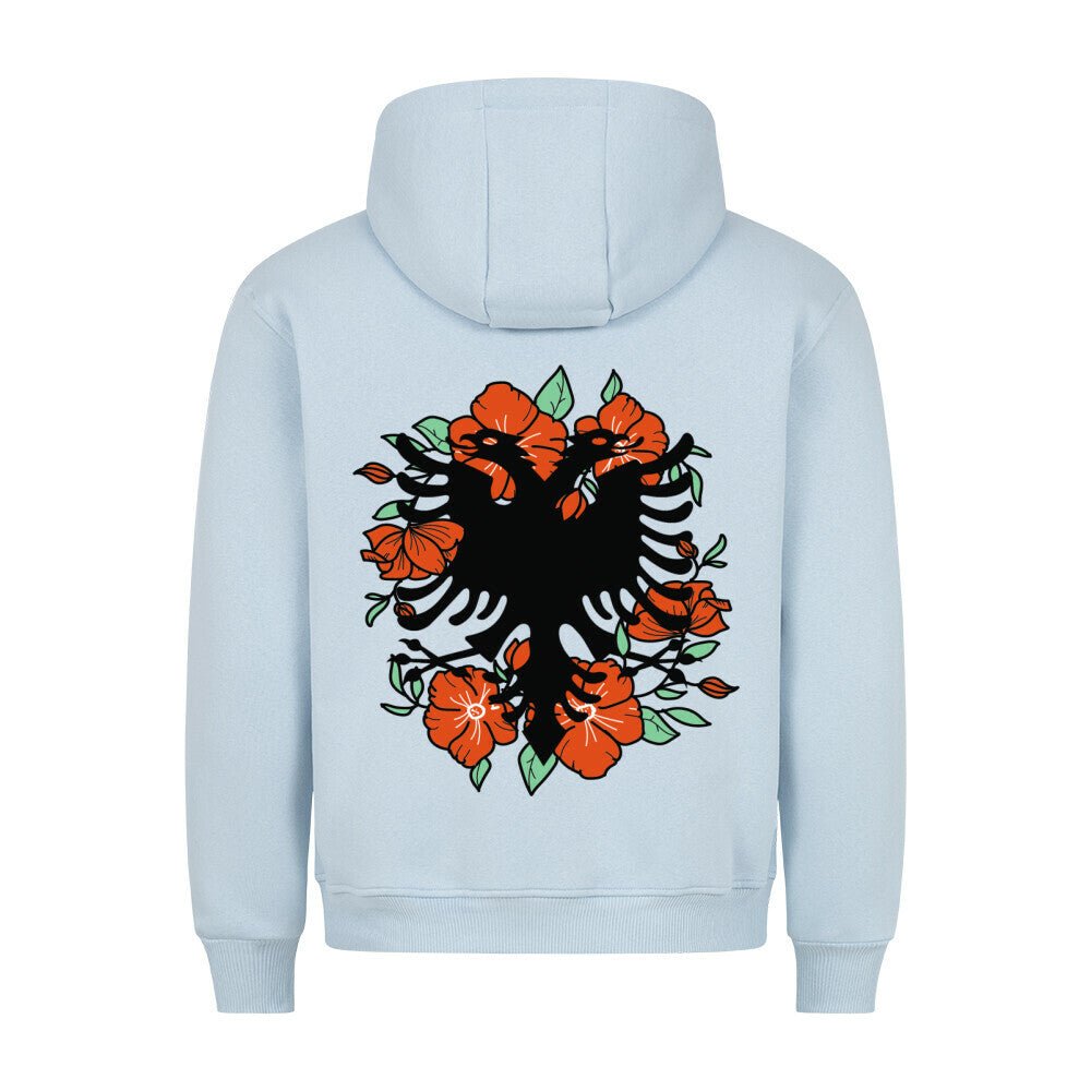 HigherBlanks Premium Hoodie mit Albanischem Adler Back Print - Idlords