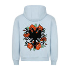 HigherBlanks Premium Hoodie mit Albanischem Adler Back Print - Idlords