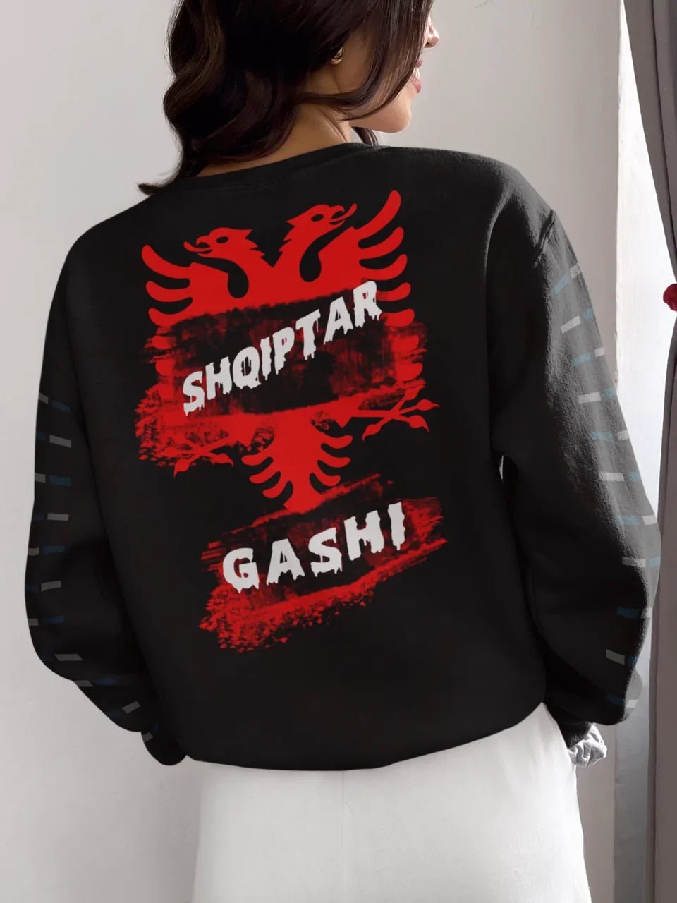 Hoodie Albanischer Adler Style Unisex Oversize Hoodie Shqiptare Back Print - Idlords