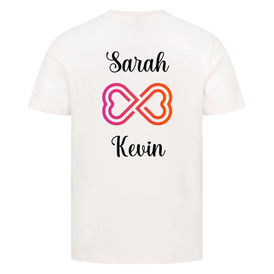 Infinity T-Shirt Unisex für Pärchen mit Wunschnamen - Idlords